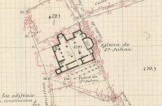 Plano de la iglesia de San Julián - Año 1881